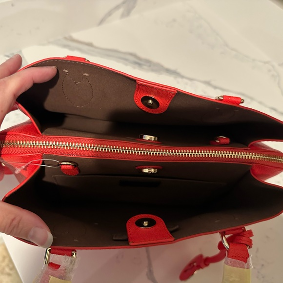 Furla Minerva Leather Satchel Handbag NWT - Picture 6 of 8